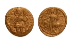 Stamp of Coins » Kushan Kushanas, Vasudeva II, c. 275-300, Oesho, AV dinar, 7.83 g.