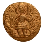Stamp of Coins » Kushan Kushanas, Vasudeva II, c. 275-300, Oesho, AV dinar, 7.83 g.