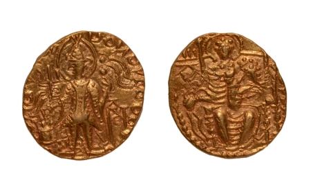Stamp of Coins » Kushan Kushanas, Vasudeva II, c. 275-300, Ardoksho, AV dinar, 7.83 g.