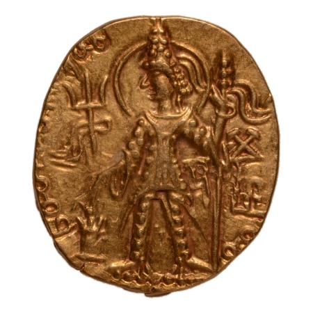 Kushanas, Mahi, c. 300-305, Ardoksho, AV dinar, 7.82 g.