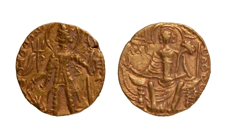 Stamp of Coins » Kushan Kushanas, Shaka, c. mid-4th century, Ardoksho, AV dinar, 7.67 g.