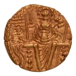 Stamp of Coins » Kushan Kushanas, Shaka, c. mid-4th century, Ardoksho, AV dinar, 7.43 g.
