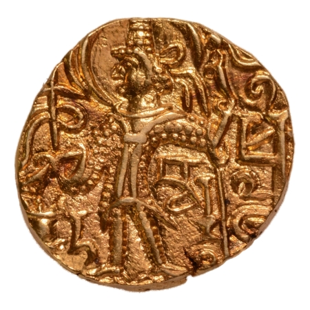 Kushanas, Kipanadha, 4th century, Ardoksho, AV dinar, 7.78 g.