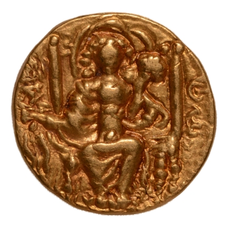 Kushanas, Magra, 4th century, Ardoksho, AV dinar, 7.78 g.
