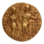 Stamp of Coins » Gupta Gupta Empire, Chandragupta I, c. 319-335, king and queen, AV dinar, 7.69 g.