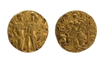 Stamp of Coins » Gupta Gupta Empire, Chandragupta I, c. 319-335, king and queen, AV dinar, 7.99 g.