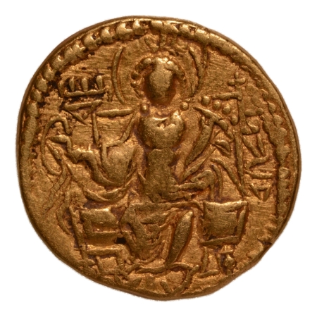 Kushanas, Kanishka III, c. 267-270, Ardoksho, AV dinar, 7.69 g.