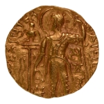 Stamp of Coins » Gupta Gupta Empire, Samudragupta, c. 335-375, javelin, AV dinar, 7.55 g.