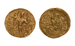 Stamp of Coins » Gupta Gupta Empire, Samudragupta, c. 335-375, javelin, AV dinar, 7.74 g.
