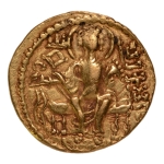 Stamp of Coins » Gupta Gupta Empire, Samudragupta, c. 335-375, javelin, AV dinar, 7.53 g.