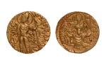 Stamp of Coins » Gupta Gupta Empire, Samudragupta, c. 335-375, javelin, AV dinar, 7.71 g.