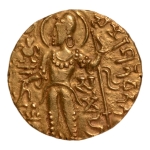 Stamp of Coins » Gupta Gupta Empire, Samudragupta, c. 335-375, javelin, AV dinar, 7.71 g.