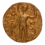 Stamp of Coins » Gupta Gupta Empire, Samudragupta, c. 335-375, archer, AV dinar, 7.69 g.