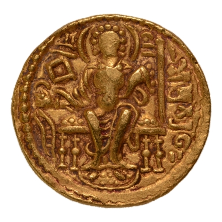 Gupta Empire, Samudragupta, c. 335-375, archer, AV dinar, 7.64 g.