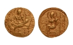 Stamp of Coins » Gupta Gupta Empire, Samudragupta, c. 335-375, lyre player, AV dinar, 7.59 g.