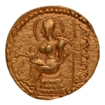 Stamp of Coins » Gupta Gupta Empire, Samudragupta, c. 335-375, lyre player, AV dinar, 7.59 g.