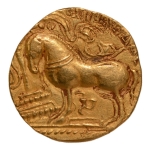 Stamp of Coins » Gupta Gupta Empire, Samudragupta, c. 335-375, Asvamedha, AV dinar 6.85 g.