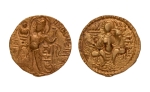 Stamp of Coins » Gupta Gupta Empire, Samudragupta, c. 335-375, javelin, AV dinar, 7.45 g.