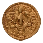 Stamp of Coins » Gupta Gupta Empire, Samudragupta, c. 335-375, javelin, AV dinar, 7.45 g.