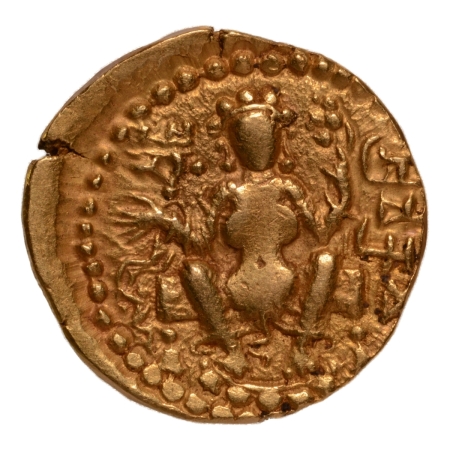 Gupta Empire, Chandragupta II, c. 380-413, archer, AV dinar, 7.72 g.