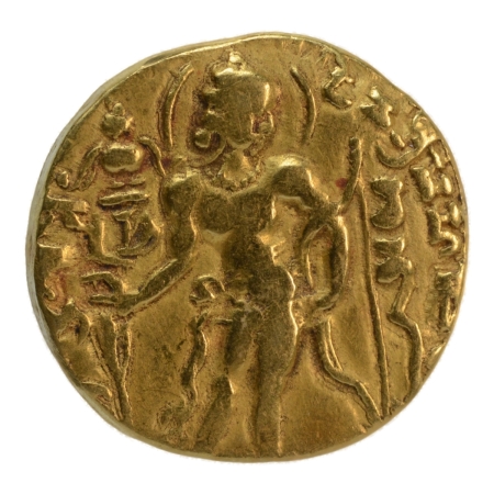 Gupta Empire, Chandragupta II, c. 380-413, archer, AV dinar, 7.75 g.