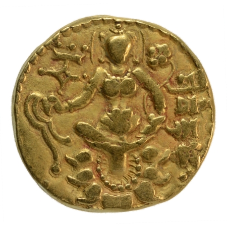 Gupta Empire, Chandragupta II, c. 380-413, archer, AV dinar, 7.75 g.
