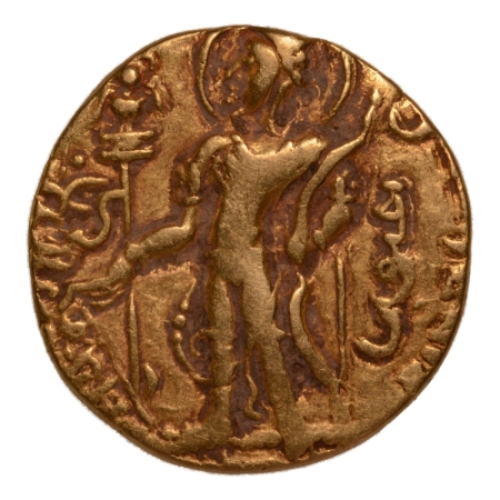 Gupta Empire, Chandragupta II, c. 380-413, archer, AV dinar, 7.95 g.