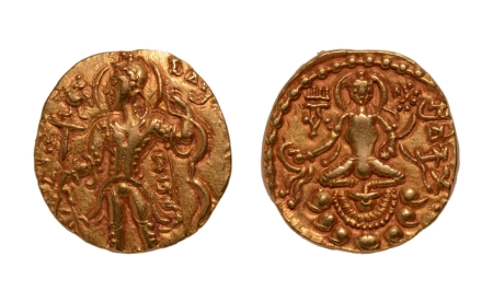 Stamp of Coins » Gupta Gupta Empire, Chandragupta II, c. 380-413, archer, AV dinar, 7.99 g.