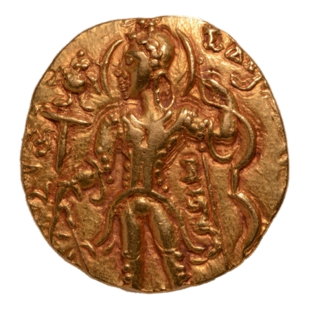 Gupta Empire, Chandragupta II, c. 380-413, archer, AV dinar, 7.99 g.