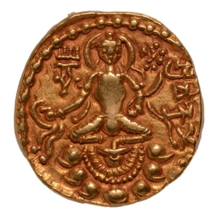 Gupta Empire, Chandragupta II, c. 380-413, archer, AV dinar, 7.99 g.