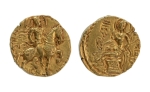 Stamp of Coins » Gupta Gupta Empire, Chandragupta II, c. 380-413, horseman, AV dinar, 7.93 g.