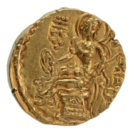 Gupta Empire, Chandragupta II, c. 380-413, horseman, AV dinar, 7.93 g.