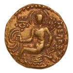 Stamp of Coins » Gupta Gupta Empire, Chandragupta II, c. 380-413, horseman, AV dinar, 7.76 g.