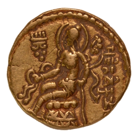 Gupta Empire, Chandragupta II, c. 380-413, horseman, AV dinar, 7.92 g.