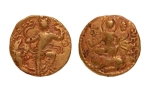 Stamp of Coins » Gupta Gupta Empire, Chandragupta II, c. 380-413, lion slayer, AV dinar, 7.68 g.