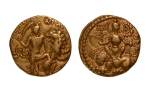 Stamp of Coins » Gupta Gupta Empire, Chandragupta II, c. 380-413, lion slayer, AV dinar, 7.72 g.