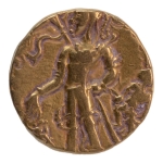 Stamp of Coins » Gupta Gupta Empire, Chandragupta II, c. 380-413, chhatra, AV dinar, 7.88 g.