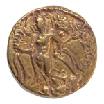 Stamp of Coins » Gupta Gupta Empire, Chandragupta II, c. 380-413, chhatra, AV dinar, 7.88 g.