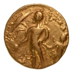 Stamp of Coins » Gupta Gupta Empire, Chandragupta II, c. 380-413, chhatra, AV dinar, 7.78 g.