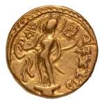 Stamp of Coins » Gupta Gupta Empire, Chandragupta II, c. 380-413, chhatra, AV dinar, 7.78 g.