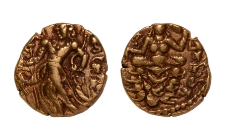 Stamp of Coins » Gupta Gupta Empire, Kumaragupta, c. 415-455, archer, AV dinar, 7.81 g.