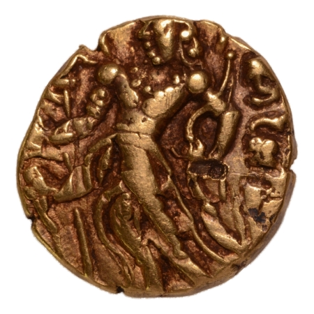 Gupta Empire, Kumaragupta, c. 415-455, archer, AV dinar, 7.81 g.