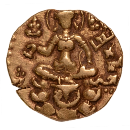 Gupta Empire, Kumaragupta, c. 415-455, archer, AV dinar, 8.19 g.