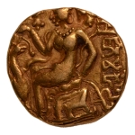 Stamp of Coins » Gupta Gupta Empire, Kumaragupta, c. 415-455, horseman, AV dinar, 8.13 g.