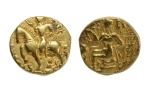 Stamp of Coins » Gupta Gupta Empire, Kumaragupta, c. 415-455, horseman, AV dinar, 7.95 g.