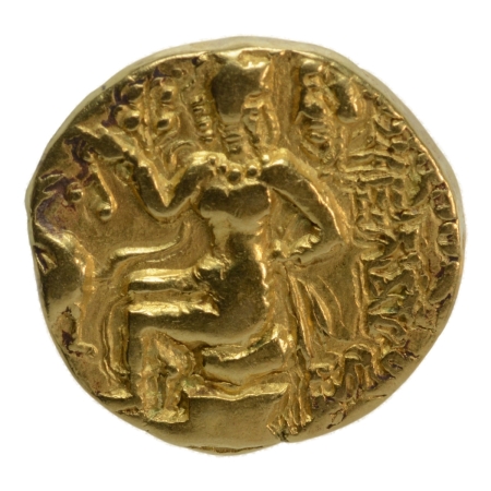 Gupta Empire, Kumaragupta, c. 415-455, horseman, AV dinar, 7.95 g.