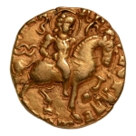 Stamp of Coins » Gupta Gupta Empire, Kumaragupta, c. 415-455, horseman, AV dinar, 8.07 g.