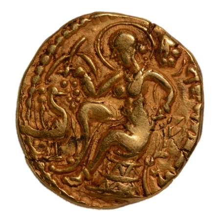 Gupta Empire, Kumaragupta, c. 415-455, horseman, AV dinar, 8.07 g.