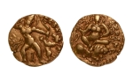 Stamp of Coins » Gupta Gupta Empire, Kumaragupta, c. 415-455, lion slayer, AV dinar, 8.14 g.