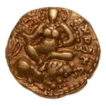 Stamp of Coins » Gupta Gupta Empire, Kumaragupta, c. 415-455, lion slayer, AV dinar, 8.14 g.